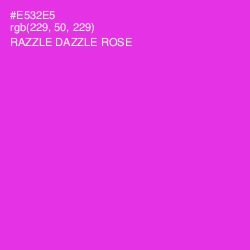 #E532E5 - Razzle Dazzle Rose Color Image
